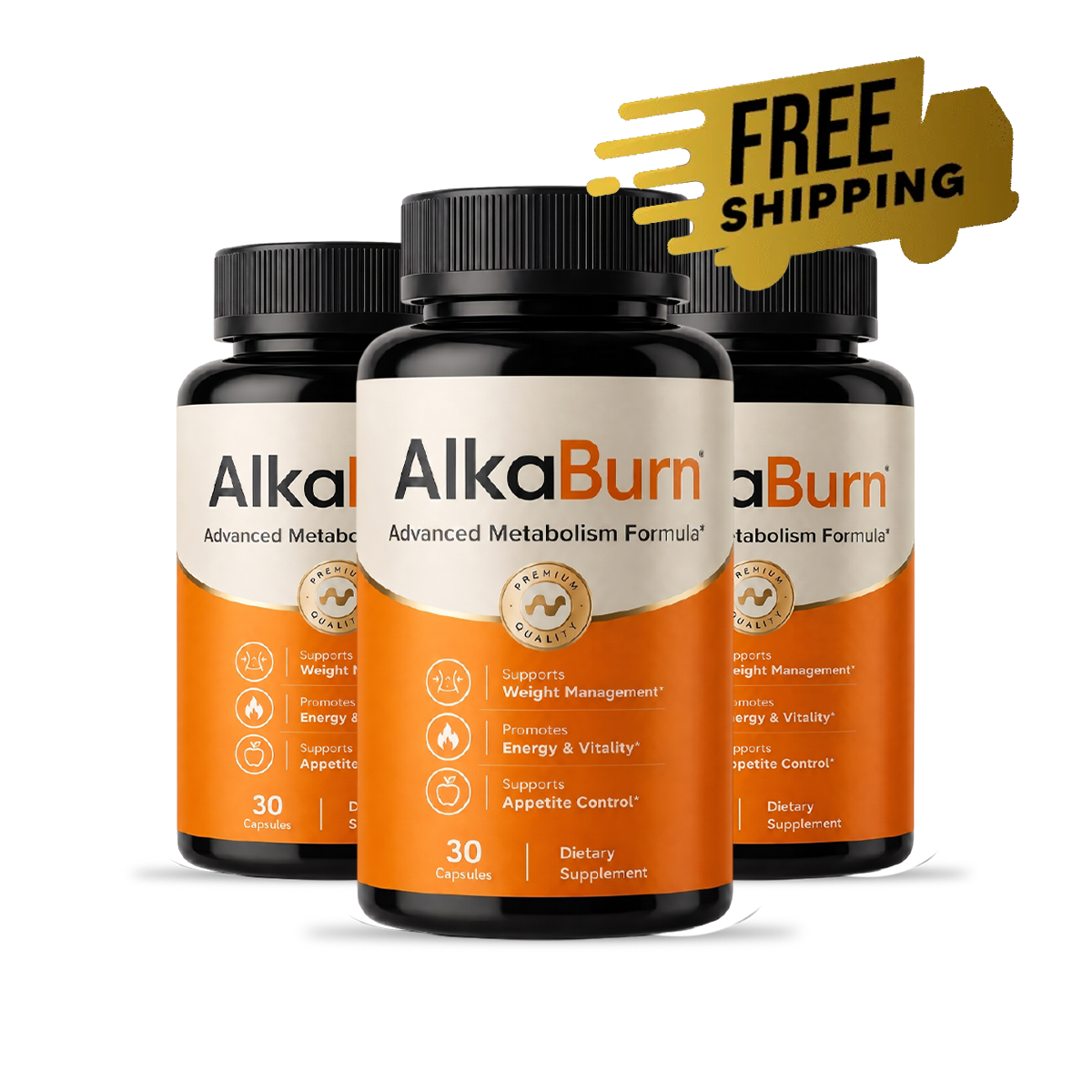 AlkaBurn 3 Bottles · 90-Day Supply
